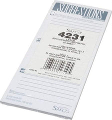 Safco - Suggestion Box Refill Cards - For Use with Suggestion Box - Exact Tool & Supply