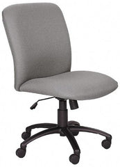 Safco - High Back Chair - 22-1/4" Wide x 20-3/4" Deep, Polyester Seat, Black - Exact Tool & Supply
