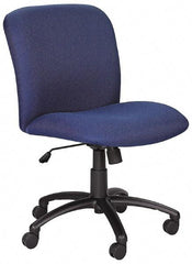 Safco - Mid Back Chair - 22-1/2" Wide x 20-3/4" Deep, Polyester Seat, Black - Exact Tool & Supply