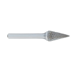 ‎SM-2 -6mm × 19mm LOC × 6mm Shank × 50mm OAL Pointed Cone Carbide Medium Tough Cut Burr - Exact Tool & Supply