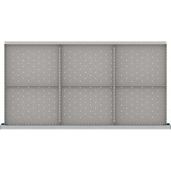 LISTA - 6-Compartment Drawer Divider Layout for 3.15" High Drawers - Exact Tool & Supply