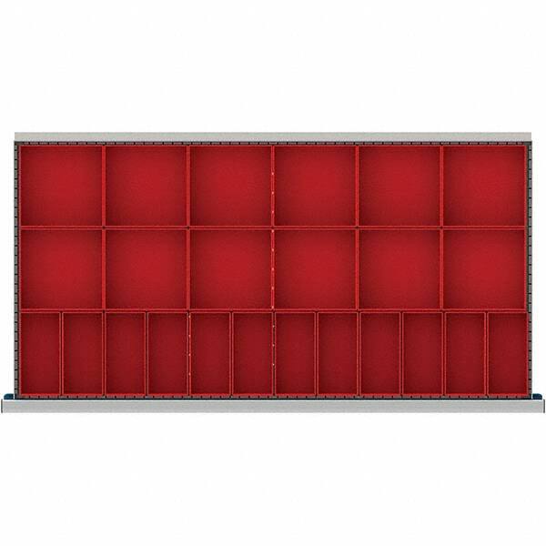 LISTA - 24-Compartment Drawer Divider Layout for 3.15" High Drawers - Exact Tool & Supply