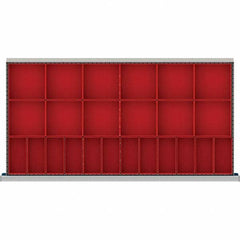 LISTA - 24-Compartment Drawer Divider Layout for 3.15" High Drawers - Exact Tool & Supply
