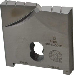 Allied Machine and Engineering - 2-3/8" Diam x 3/8" Thick, Seat Code D, Flat Bottom Spade Drill Insert - Uncoated Powdered Metal, Powdered Metal, Series D - Exact Tool & Supply