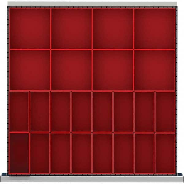 LISTA - 24-Compartment Drawer Divider Layout for 3.15" High Drawers - Exact Tool & Supply