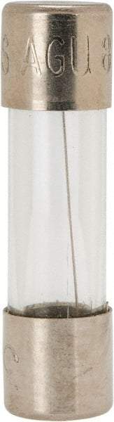 Cooper Bussmann - 32 VAC, 8 Amp, Fast-Acting Miniature Glass Fuse - Fuse Holder Mount, 1-1/2" OAL, 13/32" Diam - Exact Tool & Supply