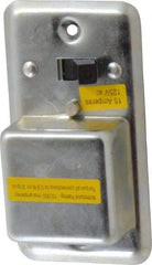 Cooper Bussmann - 125 VAC, Indicating Fuse Cover - For Use with 2-1/4 Inch Handy Boxes, FUSTAT Plug Fuses and FUSTRON Plug Fuses - Exact Tool & Supply