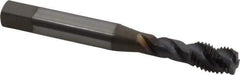 OSG - 5/16-24 UNF 3 Flute 3B Modified Bottoming Spiral Flute Tap - Vanadium High Speed Steel, TiCN Finish, 2-23/32" OAL, Right Hand Flute, Right Hand Thread, H3, Series EXOTAP VA3 - Exact Tool & Supply