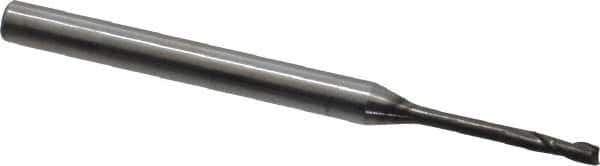 OSG - 1/16", 3/16" LOC, 1/8" Shank Diam, 1-3/4" OAL, 2 Flute, Solid Carbide Square End Mill - Single End, Diamond Finish, Spiral Flute, 30° Helix, Centercutting, Right Hand Cut, Right Hand Flute, Series 7020 - Exact Tool & Supply