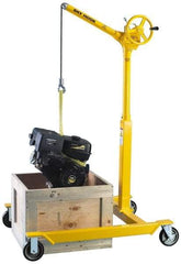 Sky Hook - 500 Lb Load Capacity, Steel Sky Hook Crane - Cherry Picker Mobil Base - Exact Tool & Supply