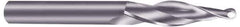 Onsrud - 1/4" Cutting Diam x 2" Length of Cut, 2 Flute, Upcut Spiral Router Bit - Uncoated, Right Hand Cut, Solid Carbide, 4" OAL x 1/2" Shank Diam, Ball End Taper - Exact Tool & Supply