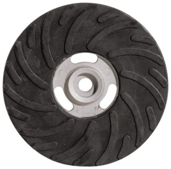 Made in USA - 7" Diam Locking Nut Disc Backing Pad - Soft Density, 8,500 RPM - Exact Tool & Supply