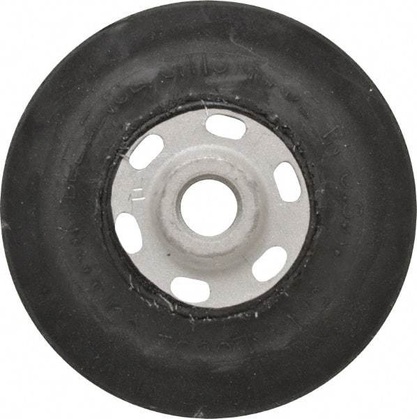 Made in USA - 4-1/2" Diam Disc Backing Smooth Backing Pad - 5/8" Shank Diam, Soft Density, 11,000 RPM - Exact Tool & Supply