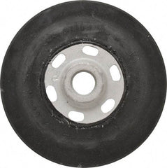 Made in USA - 4-1/2" Diam Disc Backing Smooth Backing Pad - 5/8" Shank Diam, Soft Density, 11,000 RPM - Exact Tool & Supply
