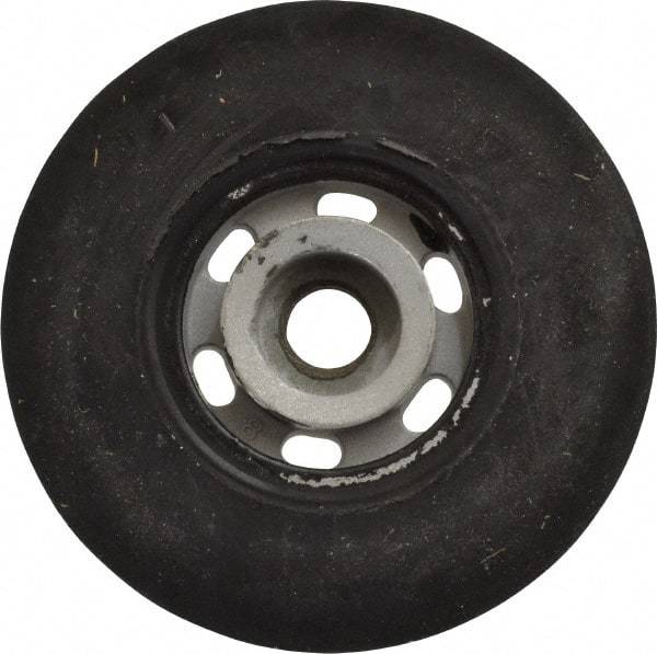 Made in USA - 4-1/2" Diam Disc Backing Smooth Backing Pad - 5/8" Shank Diam, Hard Density, 11,000 RPM - Exact Tool & Supply