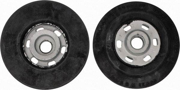 Made in USA - 4" Diam Disc Backing Smooth Backing Pad - Soft Density, 12,000 RPM - Exact Tool & Supply