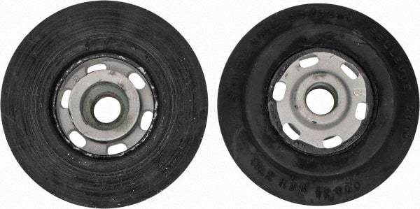 Made in USA - 4" Diam Disc Backing Smooth Backing Pad - Medium Density, 12,000 RPM - Exact Tool & Supply