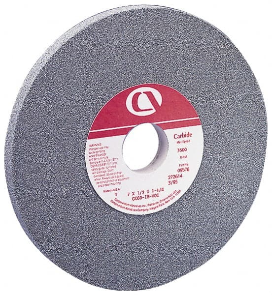 Grier Abrasives - 7" Diam x 1-1/4" Hole x 1/4" Thick, H Hardness, 120 Grit Surface Grinding Wheel - Exact Tool & Supply