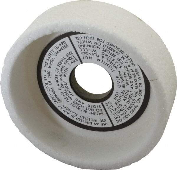 Grier Abrasives - 5" Diam, 1-1/4" Hole Size, 1-1/2" Overall Thickness, 46 Grit, Type 6 Tool & Cutter Grinding Wheel - Coarse Grade, Aluminum Oxide, I Hardness, Vitrified Bond, 4,966 RPM - Exact Tool & Supply