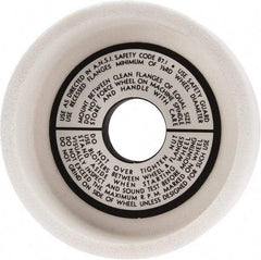 Grier Abrasives - 5" Diam, 1-1/4" Hole Size, 1-1/2" Overall Thickness, 80 Grit, Type 6 Tool & Cutter Grinding Wheel - Medium Grade, Aluminum Oxide, K Hardness, Vitrified Bond, 4,966 RPM - Exact Tool & Supply