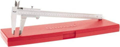 Starrett - 0 to 12" Stainless Steel Vernier Caliper - 0.02mm Graduation, 0.025 (Per 300mm)mm Accuracy - Exact Tool & Supply