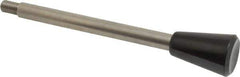 Gibraltar - M8x1.25 Stem, 0.98" Knob Diam, 0.39" Shaft Diam, Type C Gear Lever with Taper End - 0.51" Thread Length, 5.43" Handle Length, Stainless Steel Shaft, Phenolic Knob - Exact Tool & Supply