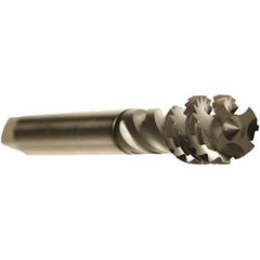 Emuge - M12x1.75 Metric 4 Flute 6H Bottoming Spiral Flute Tap - Cobalt, GLT-1 Finish, 110mm OAL, Right Hand Flute, Right Hand Thread, Series Enorm - Exact Tool & Supply