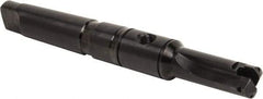 Allied Machine and Engineering - Series A, 31/32 to 1-3/8" Diam, 4MT Taper Shank, Straight Flute Spade Drill - 3" Max Depth, 5-15/32" Body Length, 9-9/16" OAL, Short Length, Through Coolant - Exact Tool & Supply