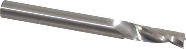 Onsrud - 1/4" Cutting Diam x 3/4" Length of Cut, 1 Flute, Upcut Spiral Router Bit - Uncoated, Right Hand Cut, Solid Carbide, 2-1/2" OAL x 1/4" Shank Diam, Single Edge, 21° Helix Angle - Exact Tool & Supply