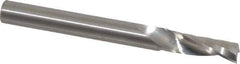 Onsrud - 1/4" Cutting Diam x 3/4" Length of Cut, 1 Flute, Upcut Spiral Router Bit - Uncoated, Right Hand Cut, Solid Carbide, 2-1/2" OAL x 1/4" Shank Diam, Single Edge, 21° Helix Angle - Exact Tool & Supply