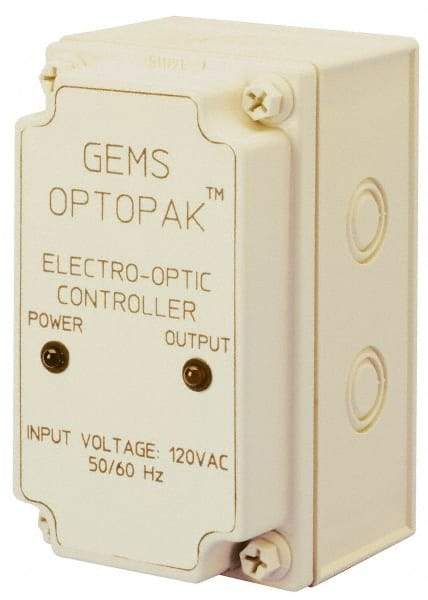 Gems Sensors - 158°F Max, Liquid Level Controller for Electro Optic Switches - Converts TTL Output Signal to an SPDT 5 Amp. Relay Output, SPDT, 5 Amps at 115 VAC Switch Logic - Exact Tool & Supply