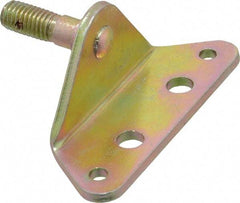 Value Collection - M8 x 1.25 Yellow Zinc Angle Bracket - For Hydraulic Dampers & Gas Springs - Exact Tool & Supply