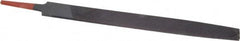Simonds File - 10" Long, Bastard Cut, Flat American-Pattern File - Double Cut, 1/4" Overall Thickness, Tang - Exact Tool & Supply