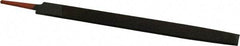 Simonds File - 14" Long, Bastard Cut, Flat American-Pattern File - Double Cut, 5/16" Overall Thickness, Tang - Exact Tool & Supply