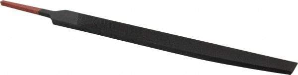 Simonds File - 8" Long, Bastard Cut, Knife American-Pattern File - Double Cut, 3/16" Overall Thickness, Tang - Exact Tool & Supply