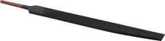 Simonds File - 8" Long, Bastard Cut, Knife American-Pattern File - Double Cut, 3/16" Overall Thickness, Tang - Exact Tool & Supply