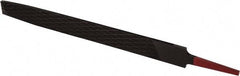 Simonds File - 10" Long, Flat American-Pattern File - Single Cut, 1/4" Overall Thickness, Tang - Exact Tool & Supply