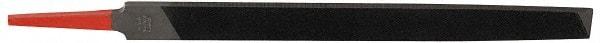 Simonds File - 10" Long, Second Cut, Mill American-Pattern File - Single Cut, Tang - Exact Tool & Supply