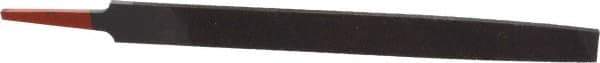 Simonds File - 8" Long, Smooth Cut, Mill American-Pattern File - Single Cut, 9/64" Overall Thickness, Tang - Exact Tool & Supply