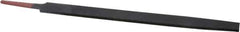 Simonds File - 10" Long, Smooth Cut, Mill American-Pattern File - Single Cut, 11/64" Overall Thickness, Tang - Exact Tool & Supply