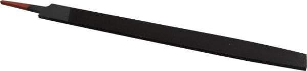 Simonds File - 14" Long, Bastard Cut, Mill American-Pattern File - Single Cut, 1/4" Overall Thickness, Tang - Exact Tool & Supply