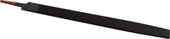 Simonds File - 14" Long, Bastard Cut, Mill American-Pattern File - Single Cut, 1/4" Overall Thickness, Tang - Exact Tool & Supply