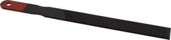 Simonds File - 8" Long, Bastard Cut, Smooth Cut, American-Pattern File - Single, Double Cut, 3/16" Overall Thickness, Handle - Exact Tool & Supply