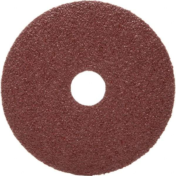 3M - 4-1/2" Diam 7/8" Hole 36 Grit Fiber Disc - Very Coarse Grade, Ceramic, 13,300 Max RPM, Series 983C - Exact Tool & Supply
