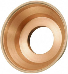 3M - 3-3/4" Diam, 1-1/4" Hole Size, 1-1/2" Overall Thickness, 220 Grit, Type 11 Tool & Cutter Grinding Wheel - Very Fine Grade, CBN, Resinoid Bond - Exact Tool & Supply