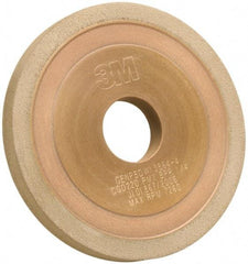 3M - 5" Diam, 1-1/4" Hole Size, 3/8" Overall Thickness, 220 Grit, Type 1 Tool & Cutter Grinding Wheel - Very Fine Grade, CBN, Resinoid Bond - Exact Tool & Supply