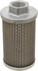 Flow Ezy Filters - 60 Mesh, 38 LPM, 10 GPM, 3.3" Diam, Female Suction Strainer without Bypass - 1 Port NPT, 5.8" Long - Exact Tool & Supply