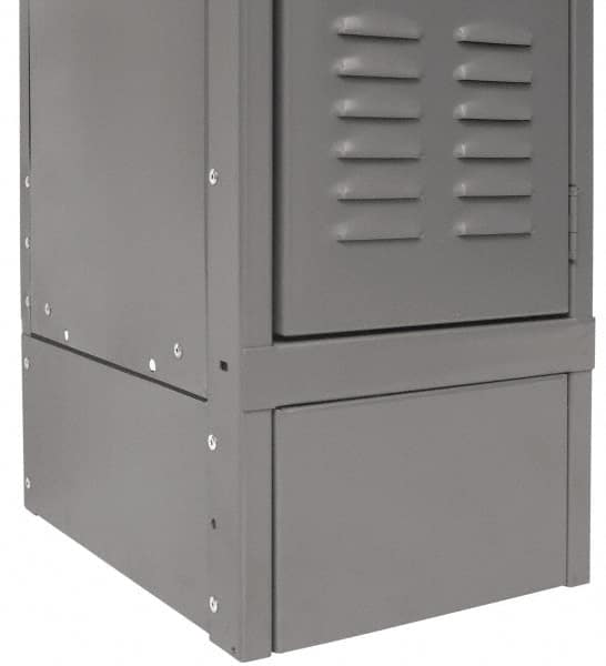 Hallowell - 15" Wide x 6" High, Locker Closed Front Base - Exact Tool & Supply