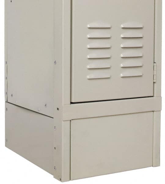 Hallowell - 12" Wide x 6" High, Locker Closed Front Base - Exact Tool & Supply