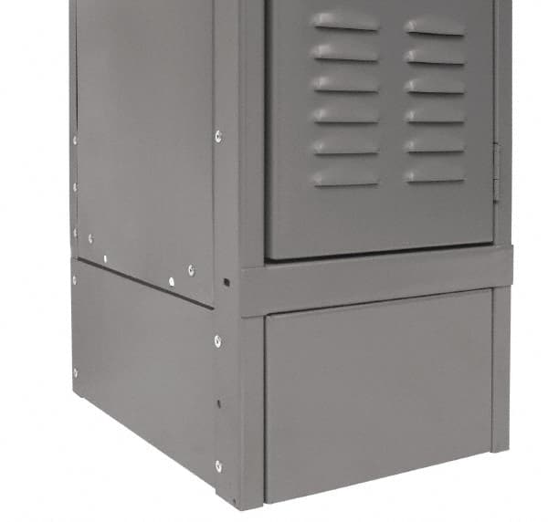 Hallowell - 6" High x 15" Deep, Locker Closed Side Base - Exact Tool & Supply